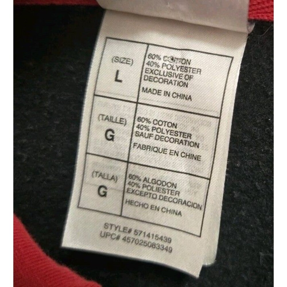 Disney Store Woman's L Black/Red Snow White/Red Apple Princess Zip Up Hoodie - Picture 3 of 5